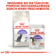 Royal Canin Katzenfutterverpackung mit einem 2 kg Beutel von Regular Sterilised Trockenfutter und einem 85 g Beutel von Sterilised Nassfutter.
