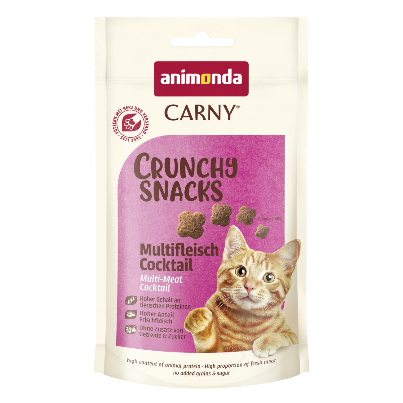 animonda Carny crunchy Snacks Multifleisch Cocktail 10x50 g