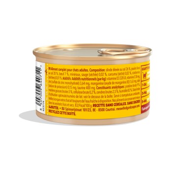 Morceaux en Sauce Chat Adulte Dinde 18x85 g