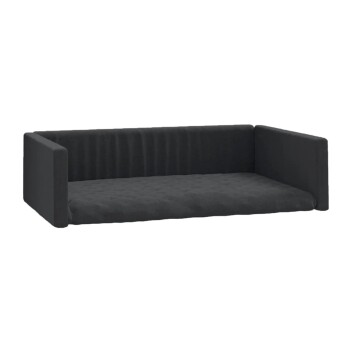 Kofferraum Hundebett Leinenoptik schwarz 45 cm, 19 cm, 70 cm