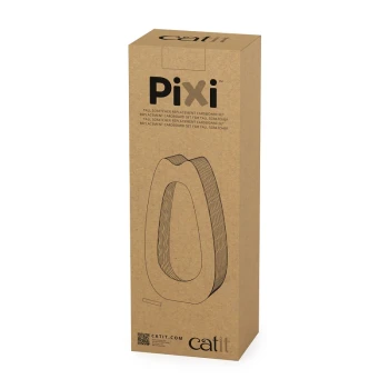 Emballage en carton pour le set de remplacement de griffoir haut Catit Pixi, avec un design minimaliste et des détails sur le produit.