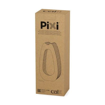 Opakowanie kartonowe dla zestawu wymiennych drapaków Catit Pixi, z minimalistycznym designem i szczegółami produktu.