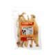 Packung Miracle Dog Snacks Kaninchenohren Hundeleckerlis, 100g, mit Hundebild auf dem Etikett.