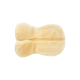 Weiches, plüschiges Hundebett in Knochenform, in hellem Beige und glatter Textur, ideal für den Komfort von Haustieren.