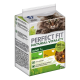 Katzenfutterverpackung mit "Perfect Fit Natural Vitality" für erwachsene Katzen, die 95% Proteinanteil und Zutaten wie Truthahn und Huhn hervorhebt.