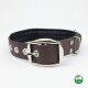 veganes Hundehalsband braun S