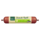 Real Nature Snack Roll, eine feste Snackwurst für Haustiere, beschriftet mit 75% Lamm und Rind mit Geflügel.