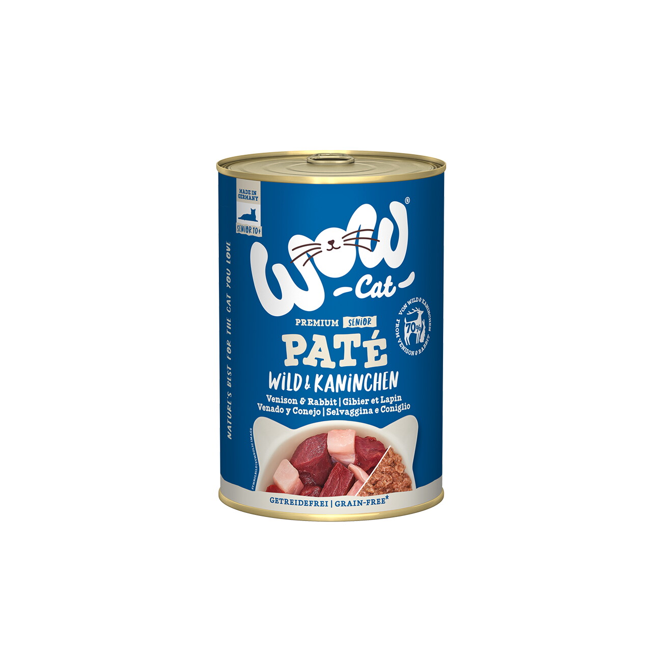 WOW Cat Senior 6x400 g Wild und Kaninchen