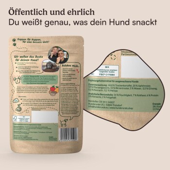 Hunderunde Morgenmuffel vegane Snacks 375 g