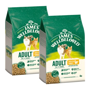 Trockenfutter Katze Adult, Truthahn 2x4 kg