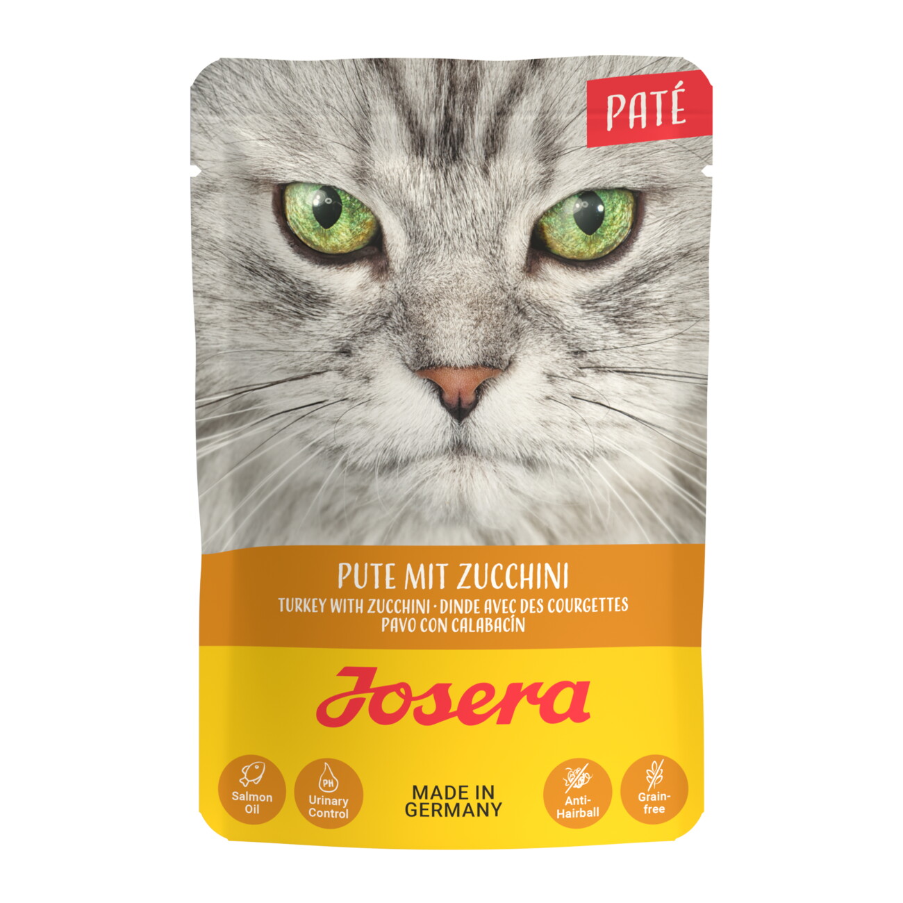 Josera Nassfutter Paté Pute mit Zucchini 16 x 85 g