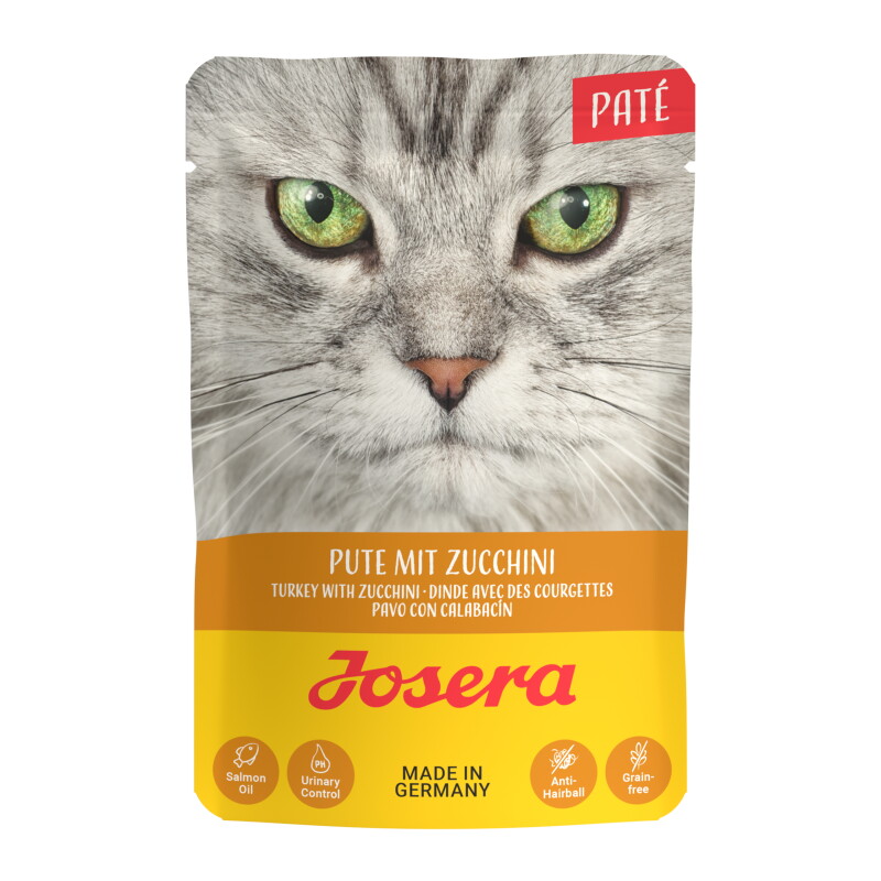 Josera Nassfutter Paté Pute mit Zucchini 16 x 85 g