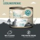 Dose Beavet Katzenfutter mit der Aufschrift „Feines Menue mit Fasan & Blaubeeren“, 98 % Fleisch, getreide- und zuckerfrei, 200 g.