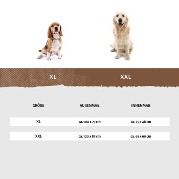 Wasserfestes In und Outdoor Hundebett Lucky Color Edition aus Nylongewebe grün XXL