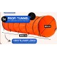 Profi-Tunnel für Haustiere, 300 cm lang und 60 cm breit, enthält Heringe für Stabilität, verstellbare Länge von 150 cm bis 300 cm.