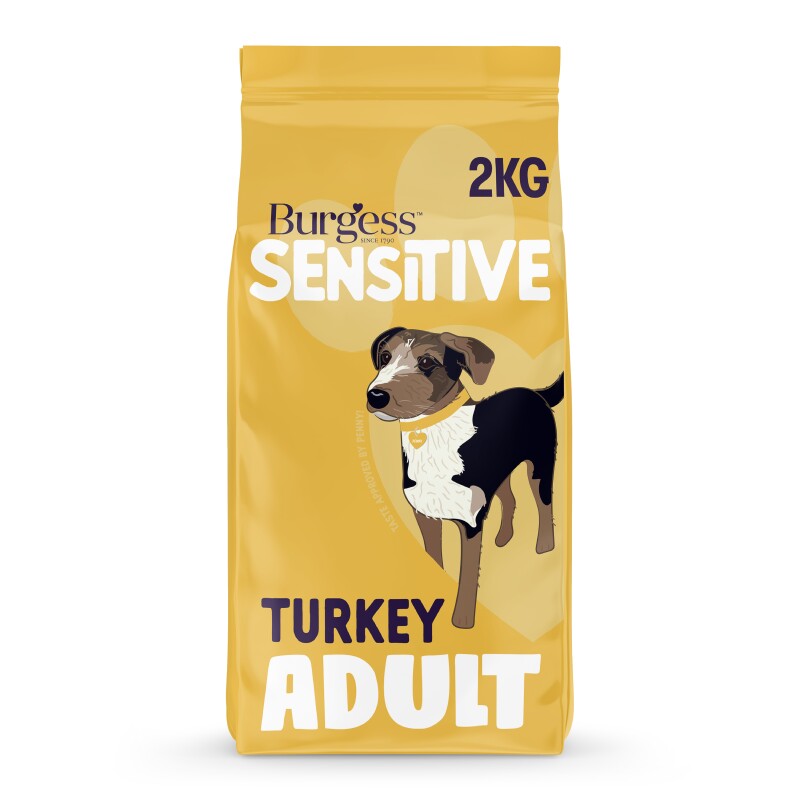 Burgess Sensitive – Hypoallergenes Trockenfutter für erwachsene Hunde mit Truthahn
