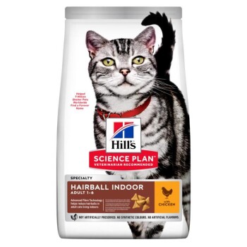 Science Plan Hairball Indoor Adult mit Huhn 1,5 kg