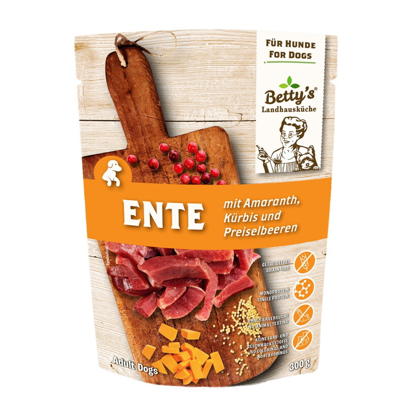 Betty's Landhausküche Frischebeutel Ente Amaranth 10x300 g