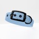 Biothane Halsband Hellblau Schwarz S