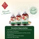 Omega-3-Öl-Nahrungsergänzung für Hunde, mit drei Flaschen mit einem Hundebild und Text, der Vorteile wie die Unterstützung von Gelenken und Hautgesundheit hervorhebt.