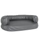 Hundebett Ergonomisch Kunstleder grau S