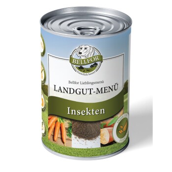 Hundefutter Nass mit Insekten Landgut-Menü - 400g