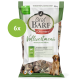 Graf BARF Lamm Vollwertmenü 2,5 kg Hundefutter mit Lammknochen, Premiumqualität, 6x Würfel auf weißer Verpackung gezeigt.