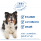 Lächelnder Hund mit Text: 100% Zufriedenheitsgarantie; Checkliste: Qualität, Konsistenz, Geschmack; bei Unzufriedenheit Geld zurück.