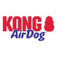 Logo KONG AirDog : « KONG » en rouge gras avec silhouette de jouet rouge à droite et « AirDog » en écriture cursive bleue en dessous.