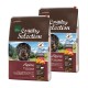 Zwei Beutel Real Nature Country Selection Hundefutter, mit der Aufschrift 'Alpine', für ältere Hunde, mit Truthahn und Alpenkräutern, jeweils 4 kg.