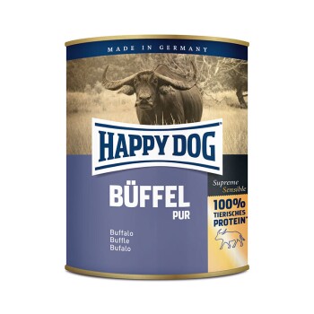 Happy Dog Pur Single Protein 6x800g Büffel pur