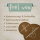 Das Etikett des braunen Haustierfutters liest "frei von" mit Ausschlüssen: Konservierungsstoffen, Geschmacksverstärkern, Zucker, Lockstoffen und Gentechnik.