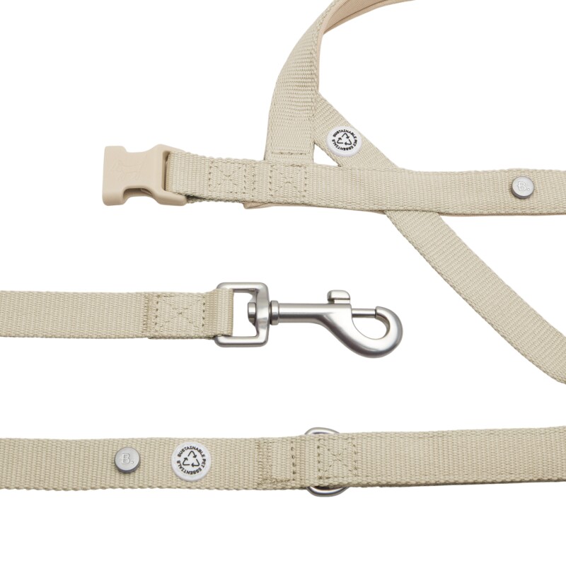 Barkalot Hundegeschirr-Spazierset beige S