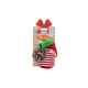 Beeztees Christmas-themed cat toy set with striped stocking, green spring, and red, white, and green pom-pom on festive card.