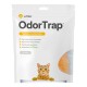 Whisker OdorTrap Verpackung zeigt das Gesicht einer Katze und bewirbt pflanzenbasierte geruchsneutralisierende Katzenstreu-Technologie. 6er-Pack, alle 2 Wochen wechseln.