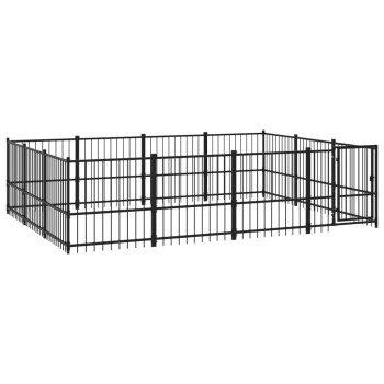 Outdoor Hundezwinger Stahl 3,88 m, 2,91 m, 1 m