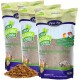 Lyra Pet Nature Power getrocknete Soldatenfliegenlarven Haustierfutterbeutel mit Bildern eines Hamsters, Fisches und einer Schildkröte; hebt proteinreich, 100% natürlich hervor.