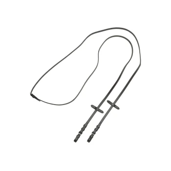 Schwarze verstellbare Haustierleine mit zwei Clips und gleitenden Verstellern, entworfen für Komfort und Kontrolle während der Spaziergänge.