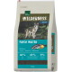 Beutel Real Nature Wilderness Adult-Tiernahrung, Wolfsbild, 'Fresh Water' Lachs, 60% Fisch, 40% Obst/Gemüse, 0% Getreide, 12 kg.