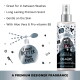 Flasche Bugalugs Best in Breed Kölnisch Wasser für Hunde mit Text, der Aloe Vera, Pro-Vitamin B5 und langanhaltenden Duft hervorhebt.