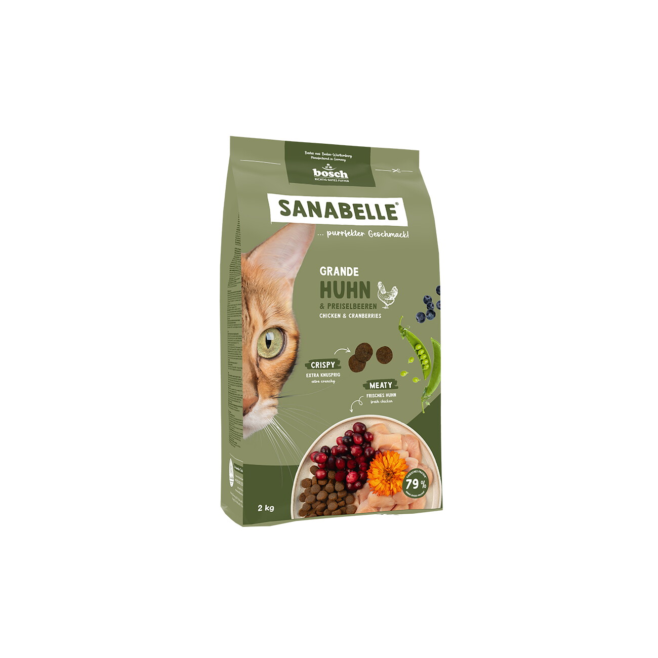 Sanabelle Trockenfutter Katze, Adult, Grande, Huhn 2 kg