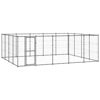 Outdoor Hundezwinger aus verzinktem Stahl 5,5 m, 4,4 m, 1,8 m