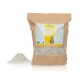 Eine 1,1 kg Tüte des Cervicorn-Haustierprodukts mit einem gelben Etikett, das ein Hundebild, Nährwertinformationen und einen Stapel des Produkts daneben zeigt.