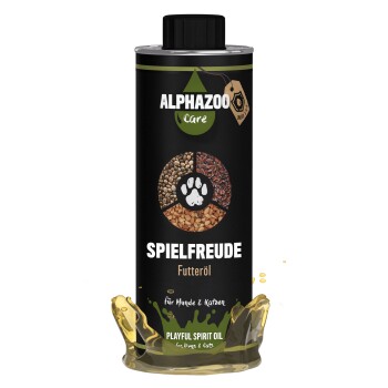 ALPHAZOO Spielfreude Futteröl für Hunde und Katzen 500 ml