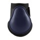 Marineblaue Pferdeboot mit einer harten Schale und schwarzem Klettverschluss, mit dem Eskadron-Logo.