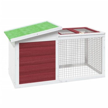 Kaninchenstall 100,5x54x55cm (L x B x H) braun