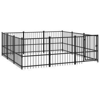 Outdoor Hundezwinger Stahl 2,91 m, 2,91 m, 1 m