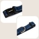 verstellbares Hundehalsband blau L