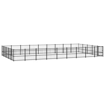 Outdoor Hundezwinger Stahl 8,73 m, 4,85 m, 1 m
