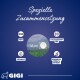 Tiernahrungsergänzungsmittel mit der Bezeichnung "Spezielle Zusammensetzung" mit Icons für MSM, Vitamin C, D-Glucosamin-HCL und Boswellia.